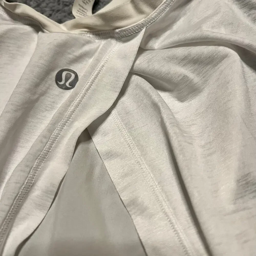 Lululemon Tank Top Shirt Womens 4 All Tied Up Tank Top Open Back **